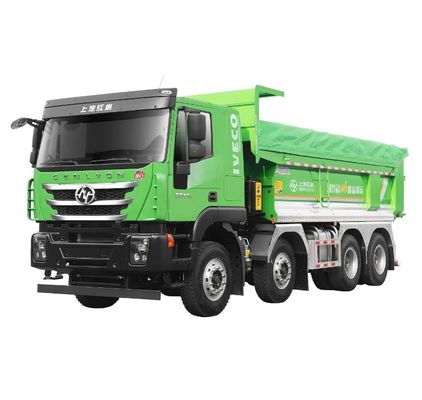 İyi bir fiyat. 2023 SAIC Hongyan H6 Elektrikli Tipper Kamyonu EV Madencilik Taşımacılığı Ağır Kamyon Arka Kamera 360° Sürüş Tipi 8X4 Çinli çevrimiçi