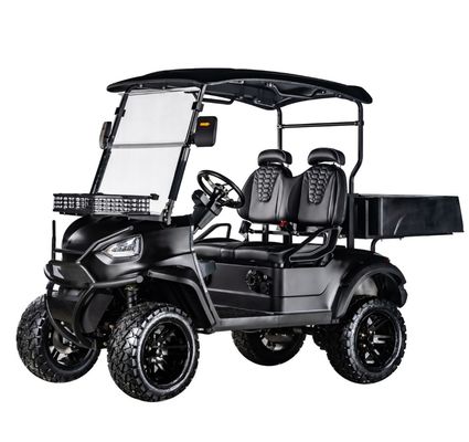 İyi bir fiyat. 400-500kg Kırık Ağırlığı 4 kişilik 48V5KW AC Motor Elektrikli Golf Arabası Kargo Kutusu ve Ön Davul Arka Davul Fren Sistemi ile çevrimiçi