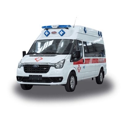 İyi bir fiyat. Ford Tıbbi Doğrudan Tedarik Ambulans Tip 2 Hasta Taşımacılığı için 4x4 Kamyonet Kurtarma Aracı Dizel Yakıt Arka Hattı 1704mm çevrimiçi