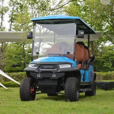 İyi bir fiyat. En az dönme yarıçapı 5.25m kaldırılmış 2 4 6 koltuklu elektrikli lityum pilli golf arabası Av golf arabası DOT EEC çevrimiçi